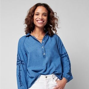 FAHERTY The Journey Top XS blue NWT